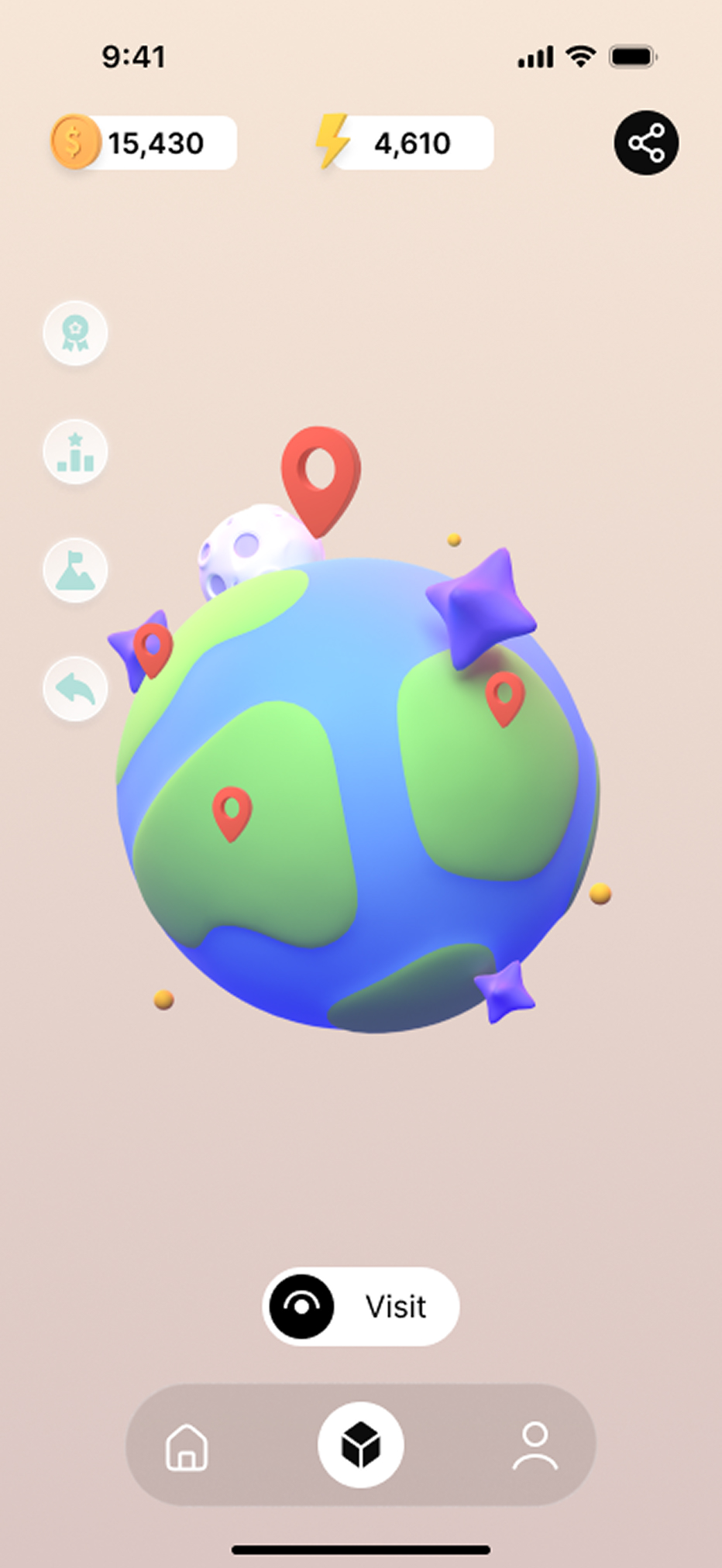 My Community globe view