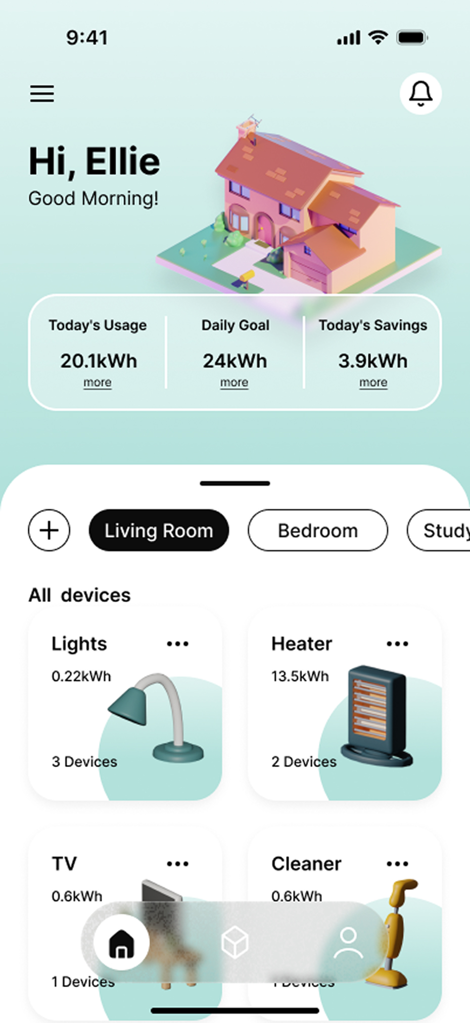 Home dashboard